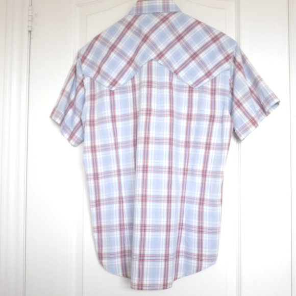 COPY - Haight & Ashbury sport pearl snap plaid shirt size 5 - Picture 2 of 14